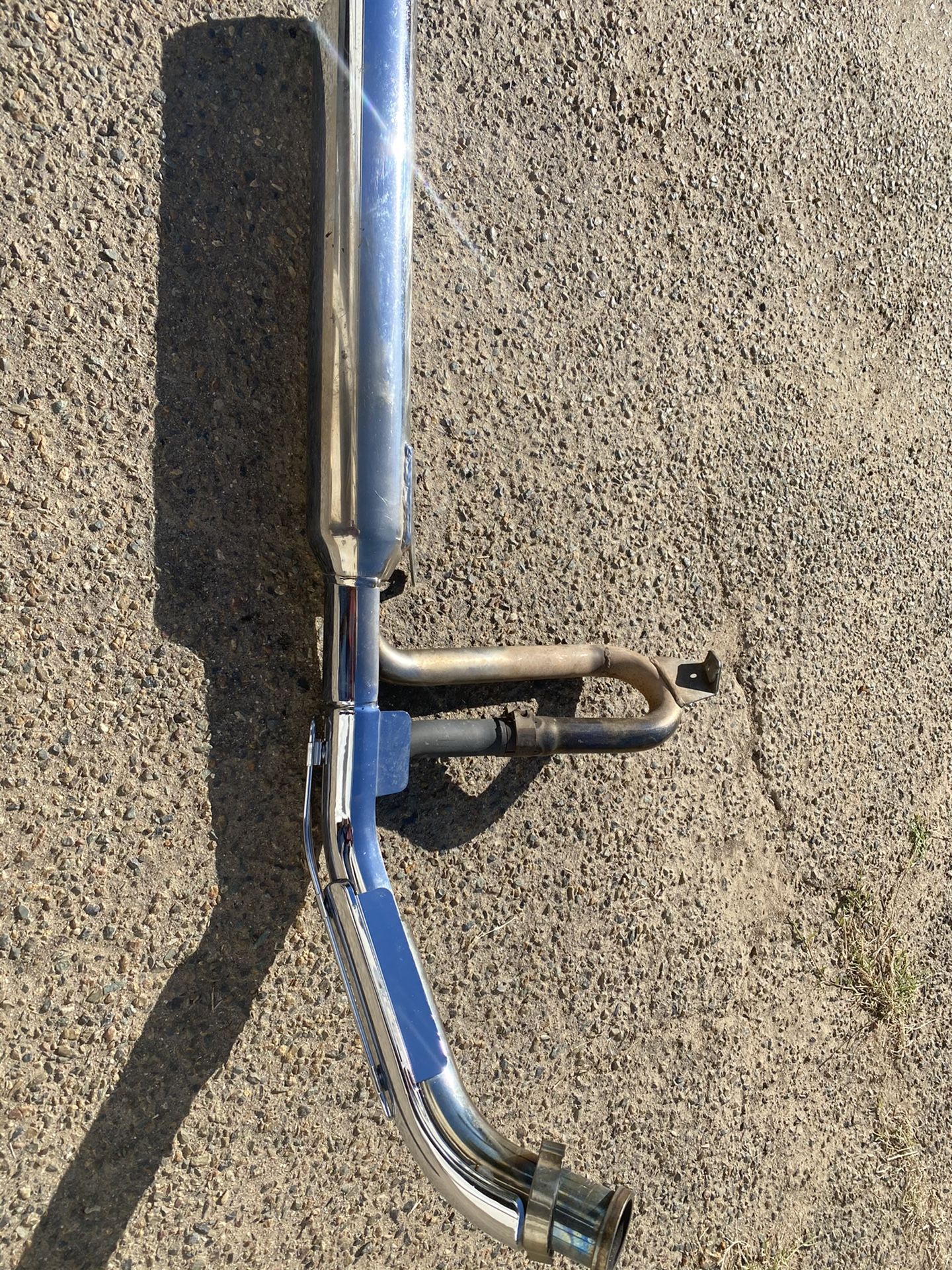 If Is Up Is Available! Suzuki Intruder Motorcycle, Bike Exhaust Pipes With Muffler. Make Me A Good Offer