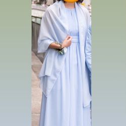 Baby Blue Bridal/Homecoming Dress - Size 2