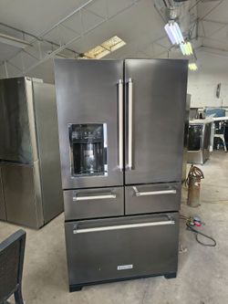 Kitchenaid Refrigerator Black Stainless 5 door