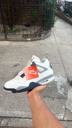 Brand new jordan 4 white cement sz 11