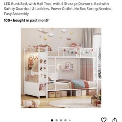 White Twin Bunk Bed (NEW IN BOX)