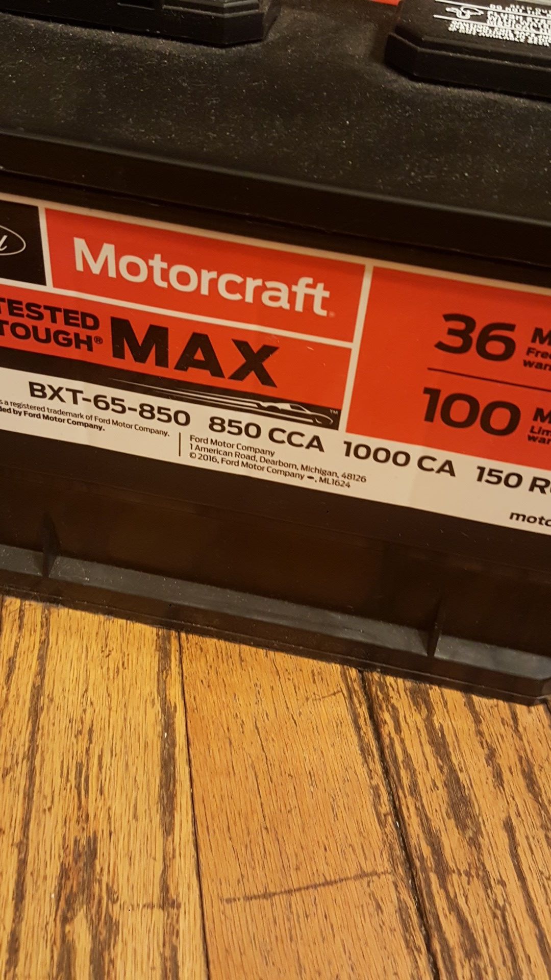 Motorcraft battery bxt 65 850 max