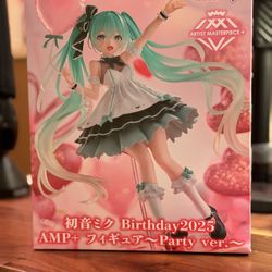 Hatsune Miku Birthday 2025 AMP + Figure – Party Ver. TAITO 