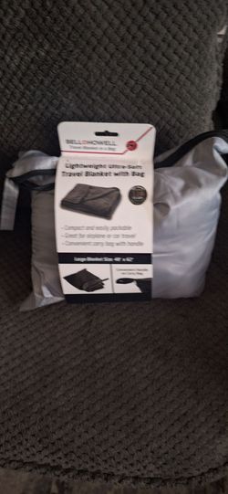Bell+Howell Lightweight Ultra-Soft Travel Blanket with Bag