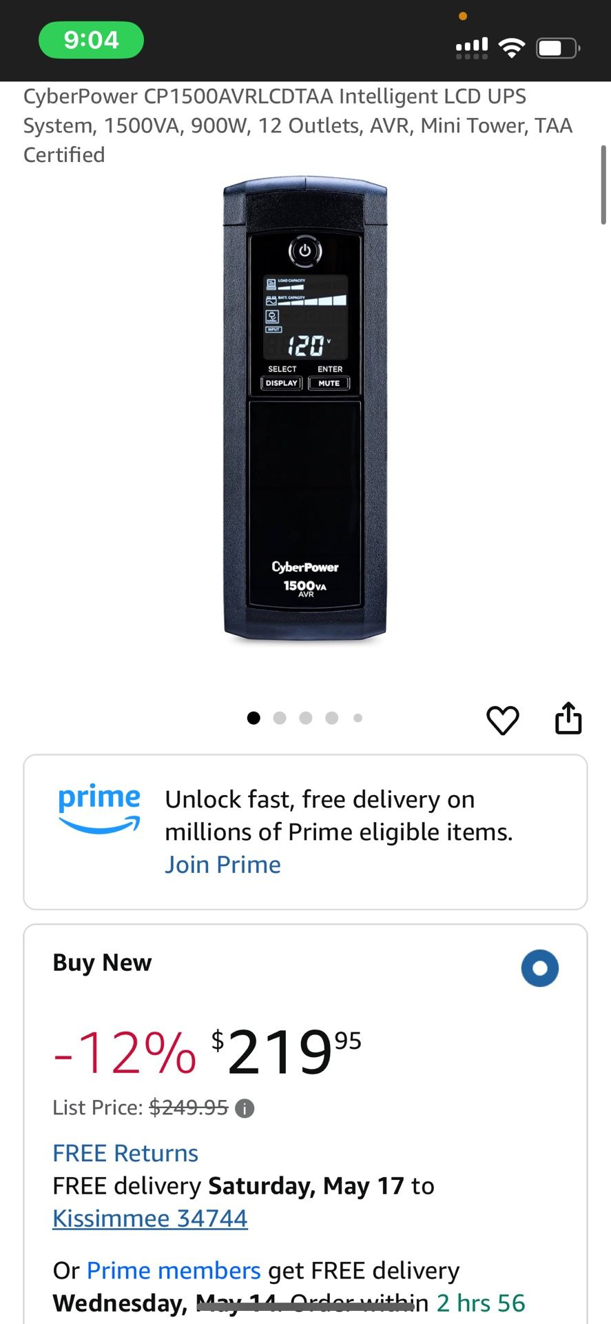 Battery Surge Protector Cyber Power