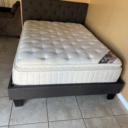 Queen Bed with Mattress 