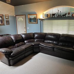 L Shaped Leather Couch