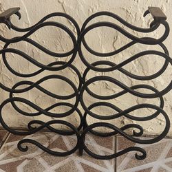 17"x14"x4" Beautiful Princess House Meridian Wine Rack Holder Metal 