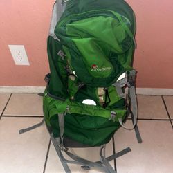 40L Outdoor Adventure Mountaintop Hiking Camping Backpack Green Gray 