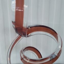 Large Abstract Art Sculpture David Muniz Acrylic Hand Signed Original 32" 