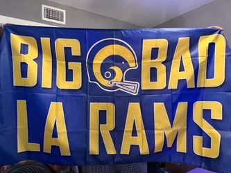 LA Rams Banner Flag