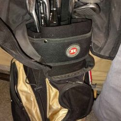 Golfing Clubs And Bag