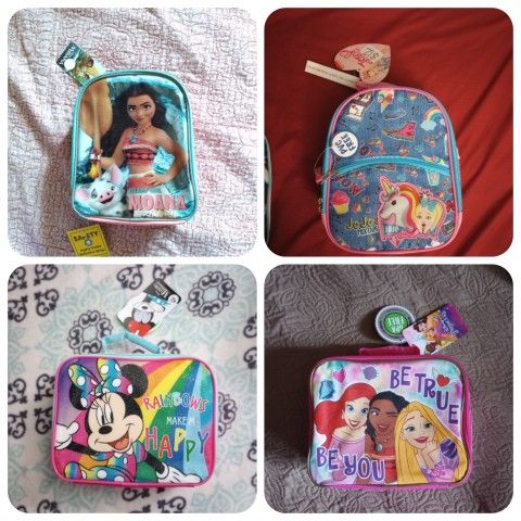 MOANA, JOJO SIWA, PRINCESS OR MINNIE MOUSE LUNCHBAGS $12 EACH ONE