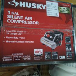 Husky 1 Gal Silent Air Compressor