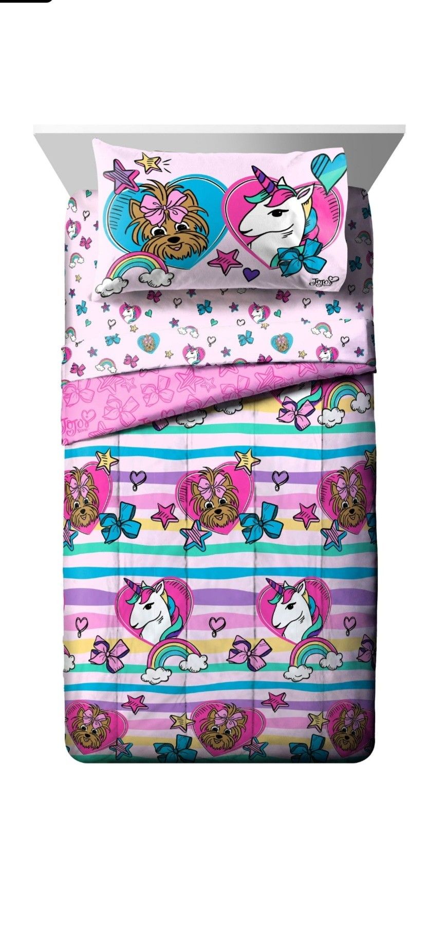 2 Jojo Siwa Twin Bedding & Shower Curtain Sets