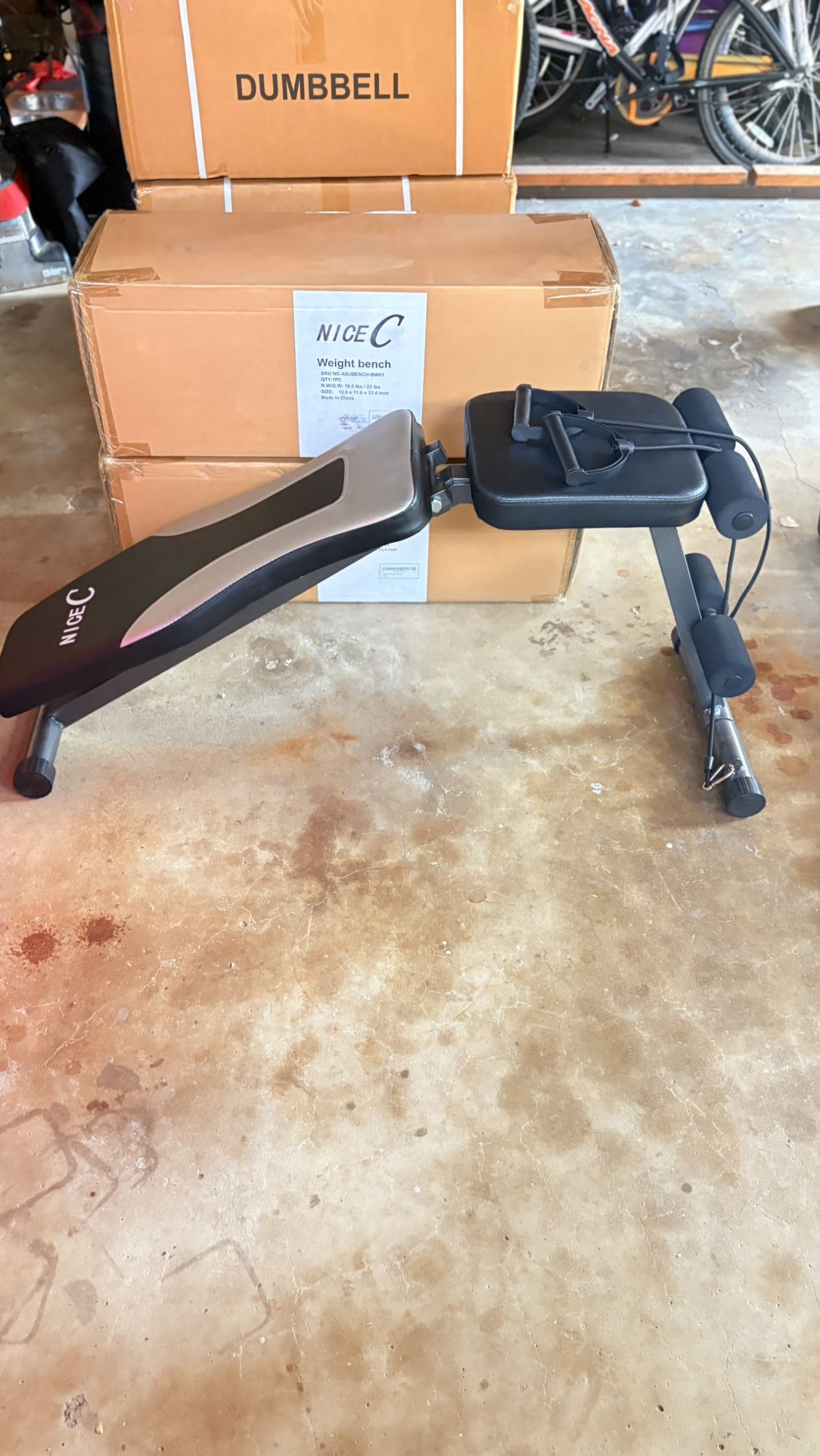 I’m Selling Adjustable Foldable Weight Bench For Home Gym New In Boxes( $80 ) 2 Benches Available