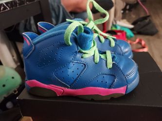 royal blue Air Jordan 6 Retro GS "Game Royal" sneakers