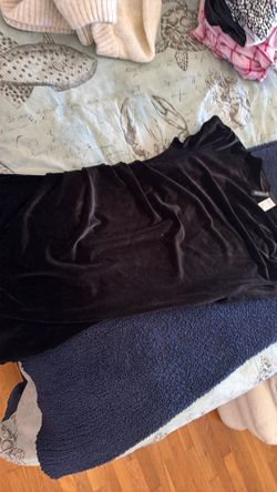Velvet black dress from H&M