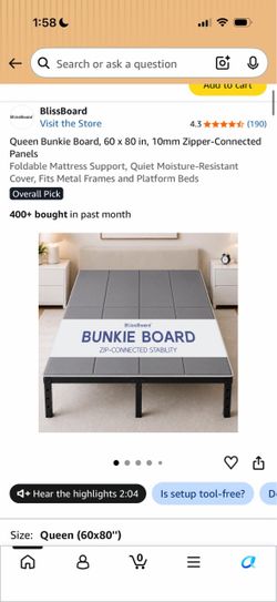 Queen Bunkie Board