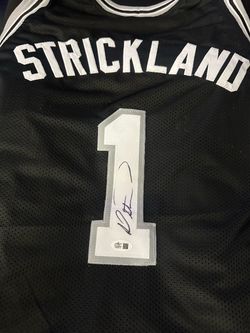 Strickland #1 Signed Basketball Jersey