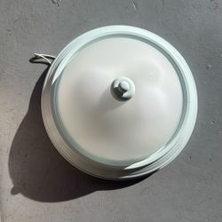 4 Round Flush Mount Ceiling Light – White Dome