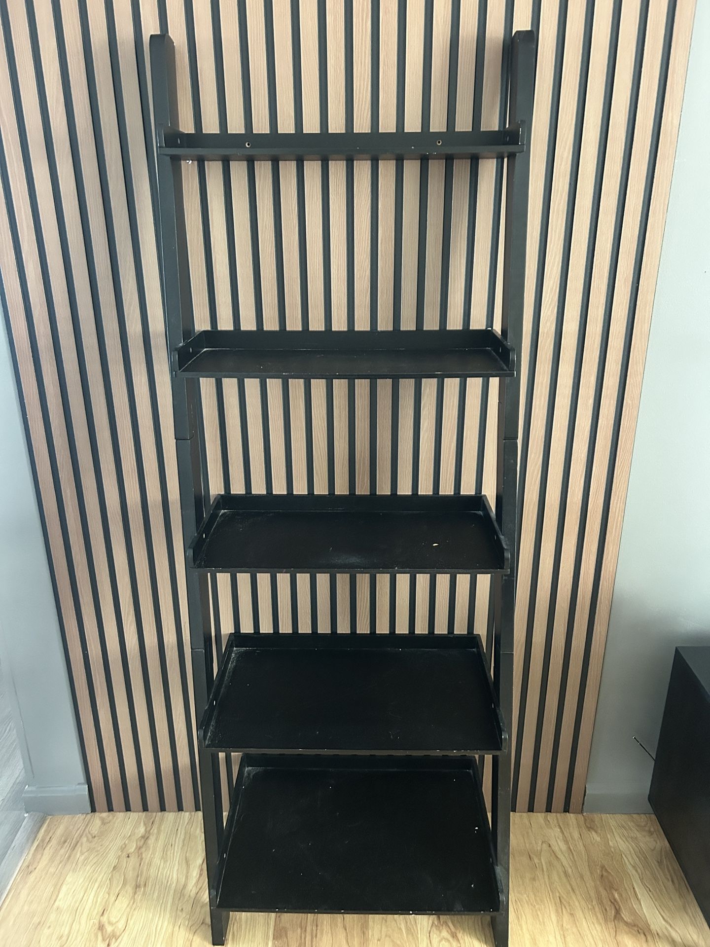 Ladder Shelf Black $50