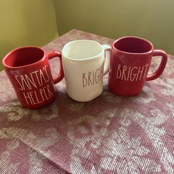 Rae Dunn Christmas Mugs