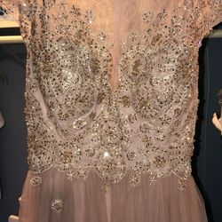 Never worn prom dress size 16 Mauve pink