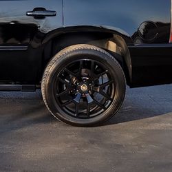 22” Black Snowflake Rims 6 Lugs