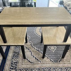 Three Beige Coffee Tables