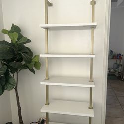 Book Shelf - White/Gold