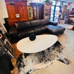 Natuzzi Italia Leather Sectional Sofa 