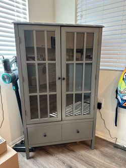Grey cabinet