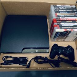 Sony Playstation 3 Ps3 Console with14 Games Bundle Lot In Very Good Condition Fully Functional Adult Owned please check out photos and read info