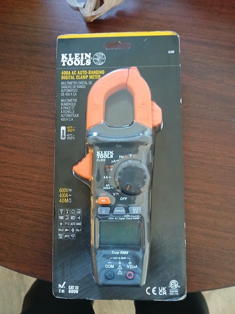Klein Tools 400a Ac Auto-ranging Digital Clamp Meter