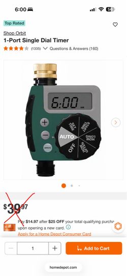 Orbit Water Hose Timer