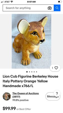 Lion cub figurine