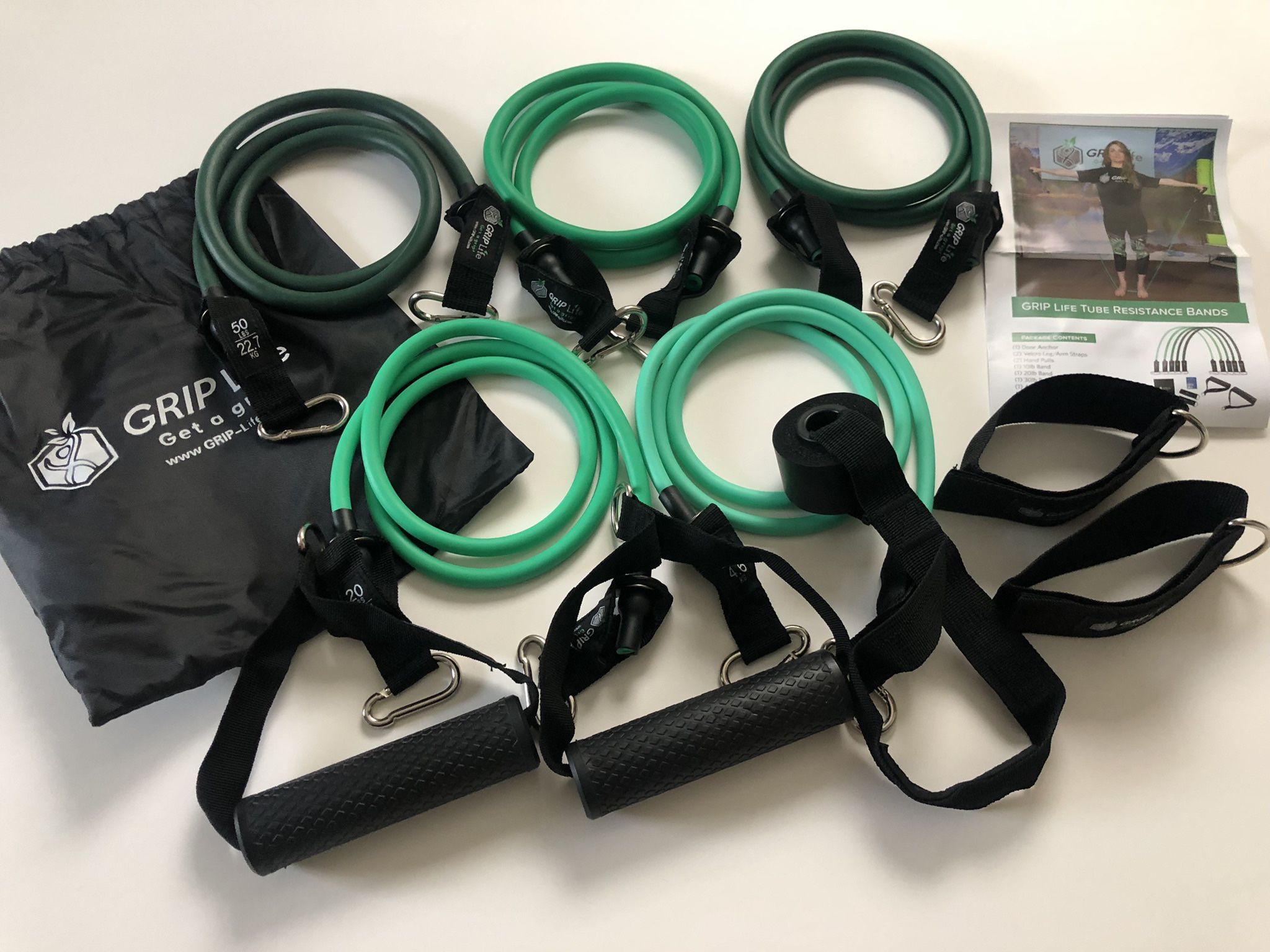 NEW Home Cables Resistance Bands Set (stackable 150lbs & hypoallergenic)