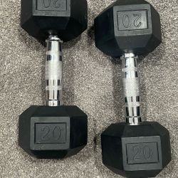 25 Lb Dumbbells 2x