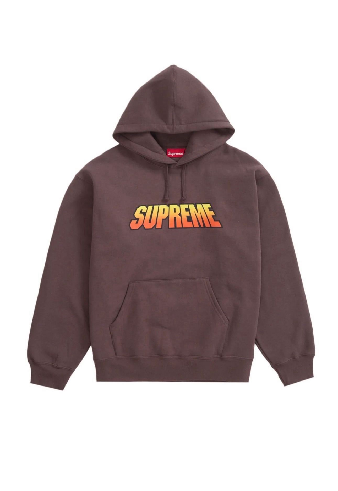 Supreme Gradient Hoodie Brown