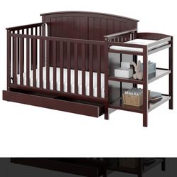 Baby Crib And Changing Table