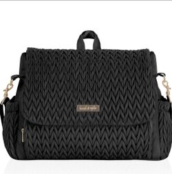 Hannah & Sophia belle black diaper bag