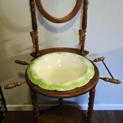 Antique Wash Stand And Basin