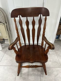 Wooden rocking chair