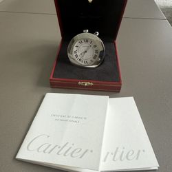 CARTIER  Pasha de Cartier Travel Desk Alarm Clock