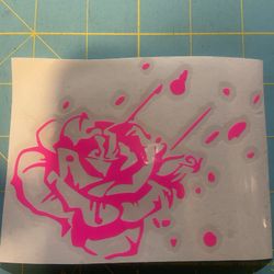 paint splatter rose 