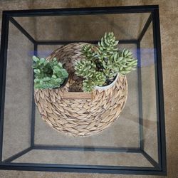 Modern Black Glass Coffee Table – Like New – Delivery Available