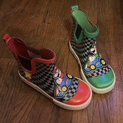Mario cart size 13 boys rain boots
