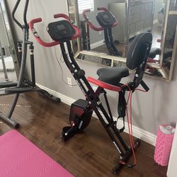 Stationary Bike With Bands For Exercise