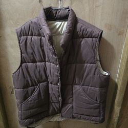 Brown Puffer Vest